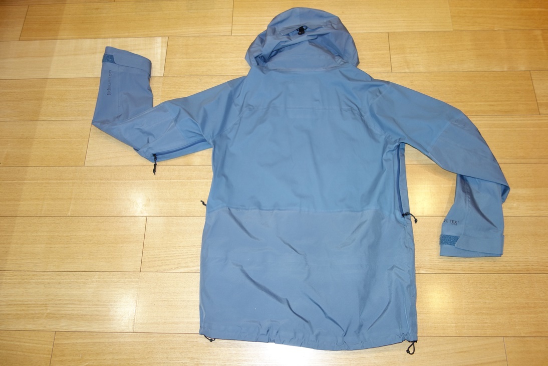 BURTON AK 3L FREEBIRD JACKET サイズM スモークブルー？ GORETEX Active バートン ジャケット BLUE ゴアテックス アクティブ_画像2