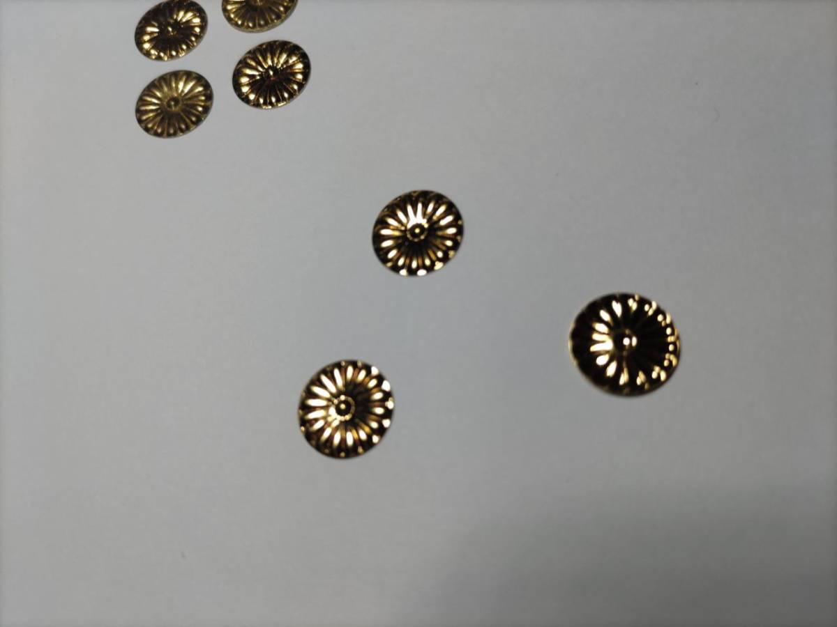 ★☆４分【菊紋金具】直径12ｍｍ ｘ（10枚） 神殿、神輿、ミニ山車、神棚金具です。_画像8