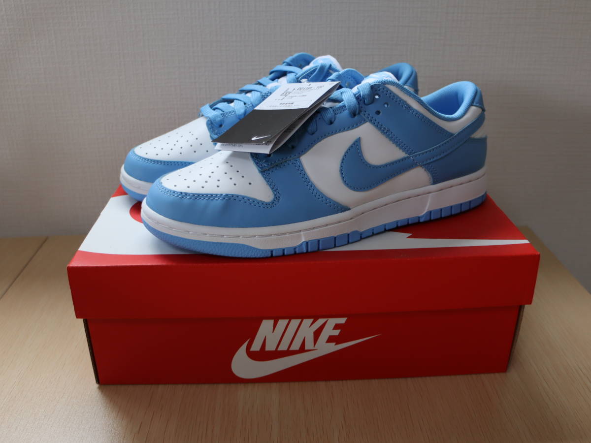 NIKE DUNK LOW RETRO UNIVERSITY BLUE UNC ダンク ユニバーシティ ブルー 27cm 水色 白 DD1391-102（管90027）【未使用品】_画像1