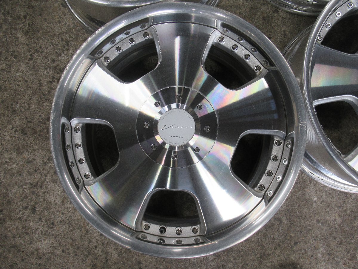 【Vienna DISH2】　　Speed　star 19X8J+35 5/114.3　　/8J+44 　　【希少ディッシュホイール　廃版】　　　ホワイトセンターキャップ　_画像2