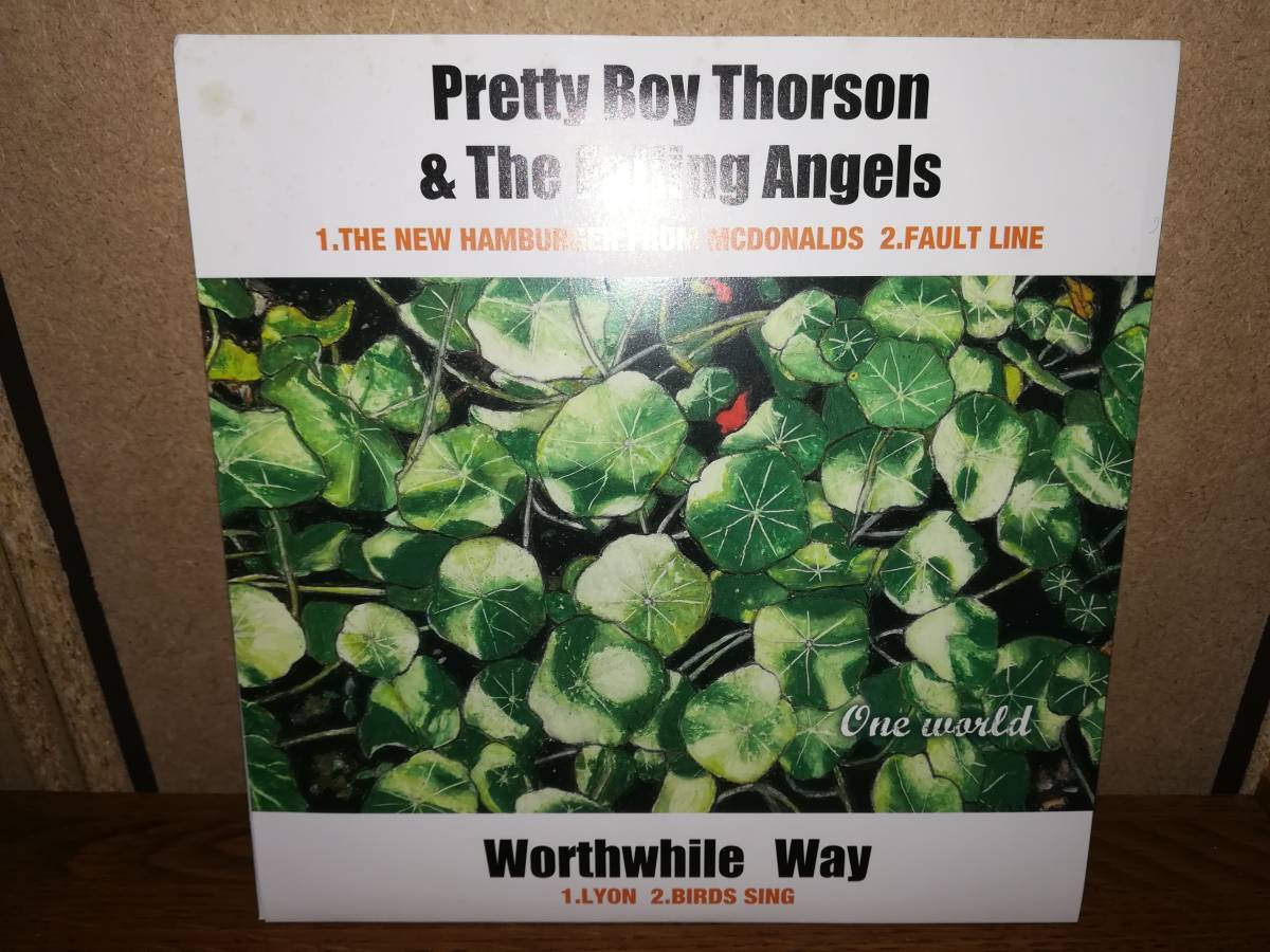 B0158【EP】Pretty Boy Thorson & The Falling Angels ＜Split＞ Worthwhile Way ／One World_画像1