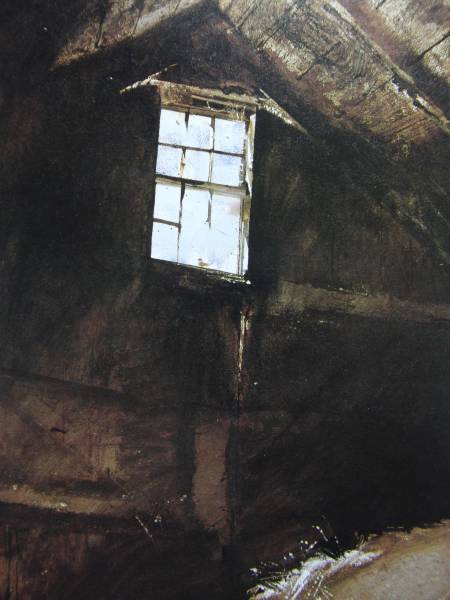 Andrew Wyeth、BARN LOFT、希少画集画、新品高級額、額装付、状態良好、油彩 風景、送料込み、fan_画像1