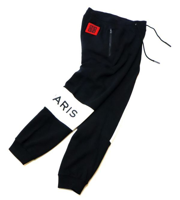 国内正規品 GIVENCHY BM503V3003 LOGO SWEAT PANTS ジバンシー ロゴ スウェットパンツ ジョガーパンツ トラックPANTS ブラック M J-20_画像5