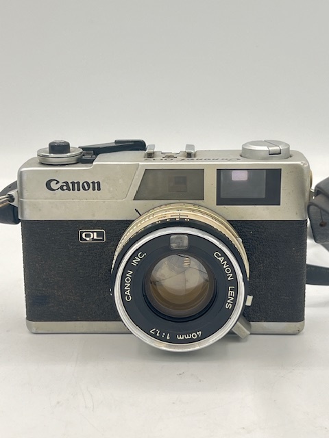 N34197■ Canon Canonet QL17 キャノン キャノネット フィルムカメラ レンジファインダー ケース付 レンズ 40mm 1:1.7 レトロ ビンテージ _画像2