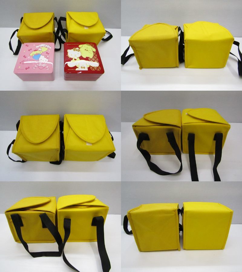 110-y12268-100: サンリオ ハローキティ おせち2段重箱 保冷バッグ付き 2セット 現状品の画像3