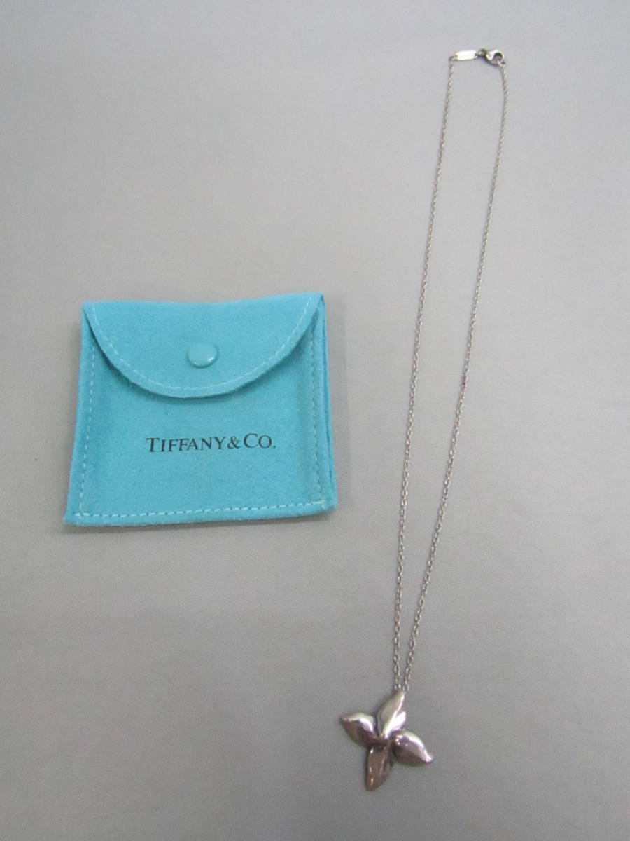 166-KA1211-60: Tiffany & Co. ティファニー SV925 ペンダントネックレス 保存袋付き