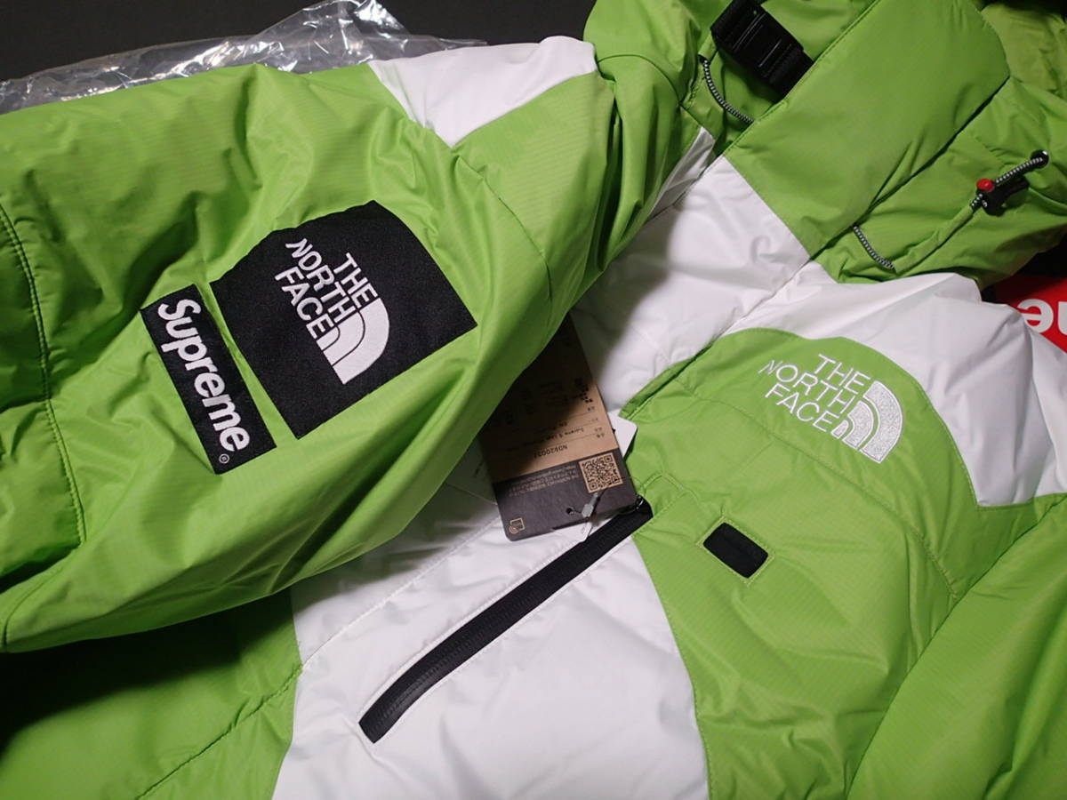 新品未使用　SUPREME × THE NORTH FACE ノースフェイス S LOGO HIMALAYAN LIME Parka Gore-Tex マウンテンダウンパーカー オリーブ_画像3