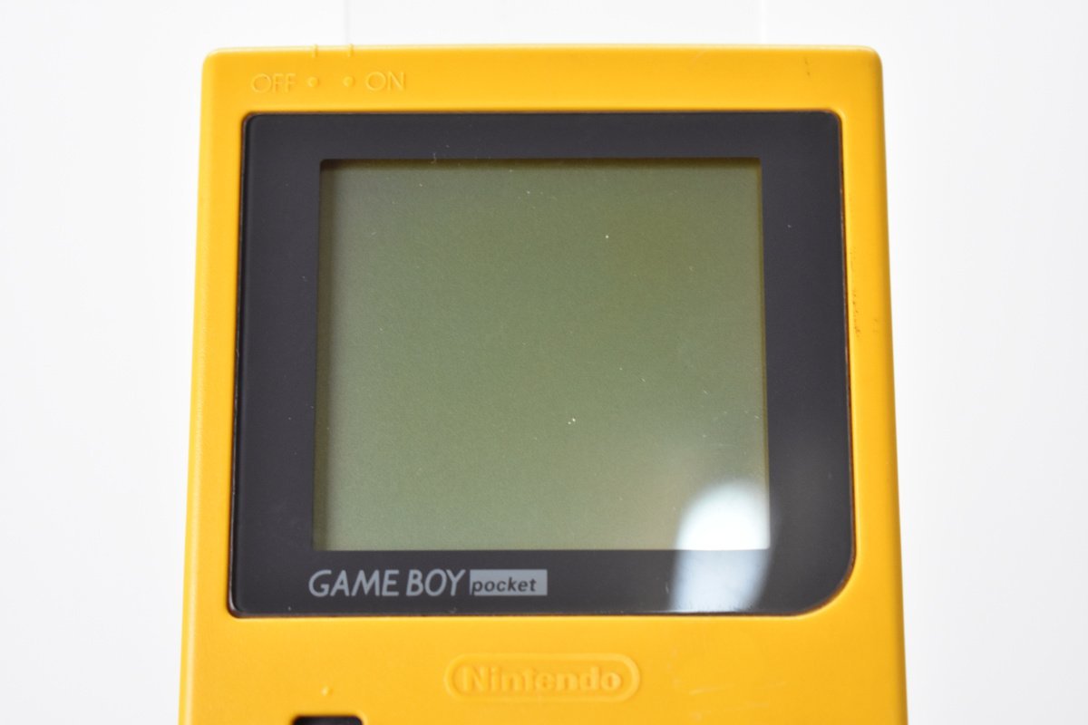 Nintendo MGB-001 GAME BOY POCKET 本体 イエロー ソフト読込OK [任天堂][ゲームボーイポケット][GBP][黄色]H_画像4