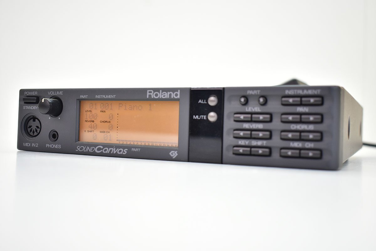 Roland SC-55 SOUND CANVAS 音源モジュール アダプター付き[ローランド][サウンドキャンバス][MIDI SOUND GENERATOR]5M_画像1