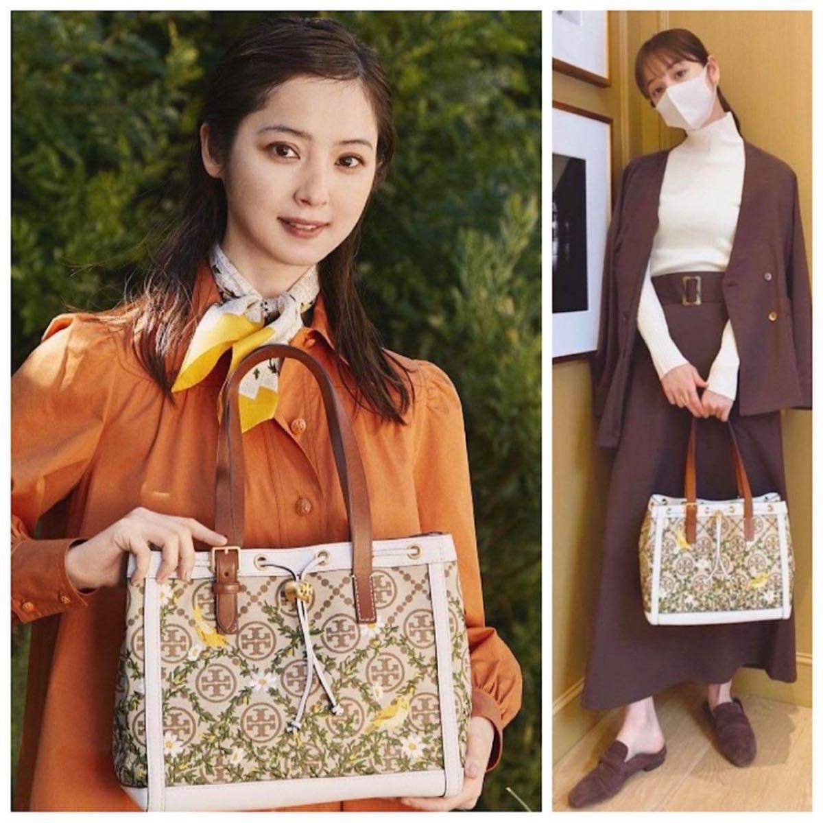TORY BURCH トリーバーチ エンブロイダリースモールトートバッグ TORY BURCH トリーバーチ エンブロイダリースモールトートバッグ