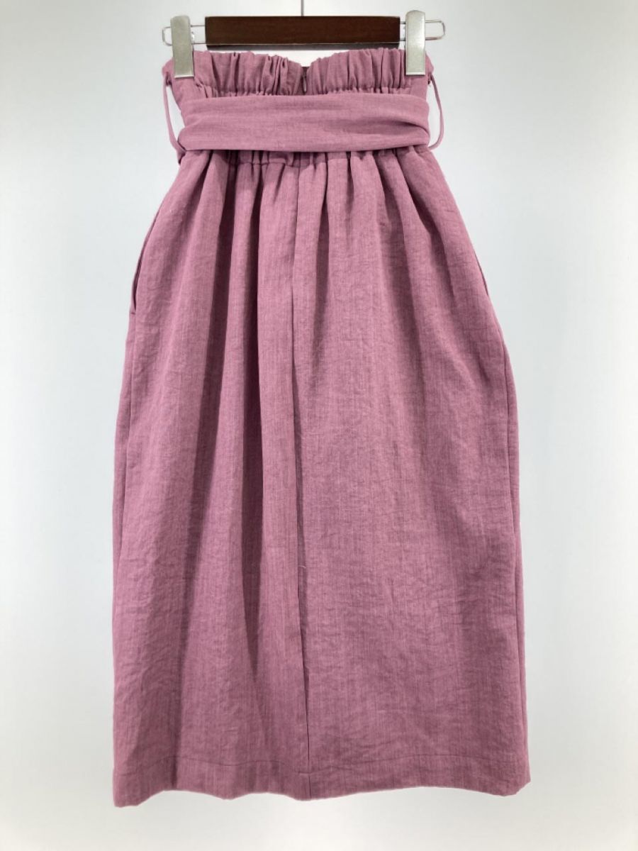 KBFke- Be ef Urban Research лента имеется передний разрез длинный узкая юбка sizeOne/ розовый ## * eaa9 женский 