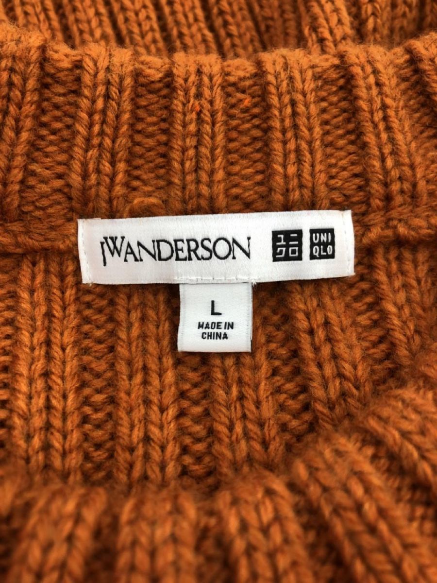 UNIQLO JW ANDERSON ユニクロ JWアンダーソン ウール混 ニット セーター sizeL/オレンジ系 ◇■ ☆ eaa9 レディース_画像5