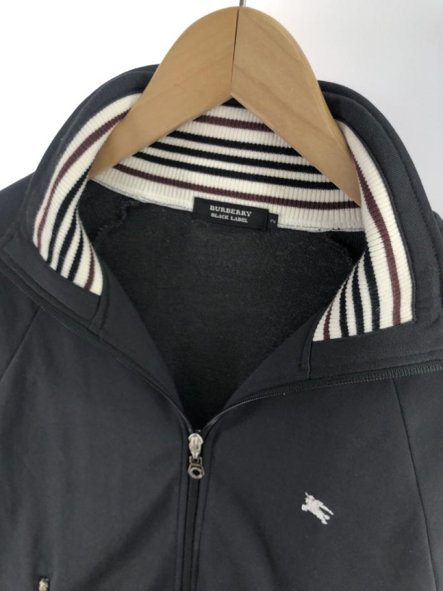 BURBERRY バーバリー ワンポイント リブ切替 スタンドカラー ジャケット size2/チャコールグレー系 ◇■◎ ☆ eaa9 メンズ_画像3