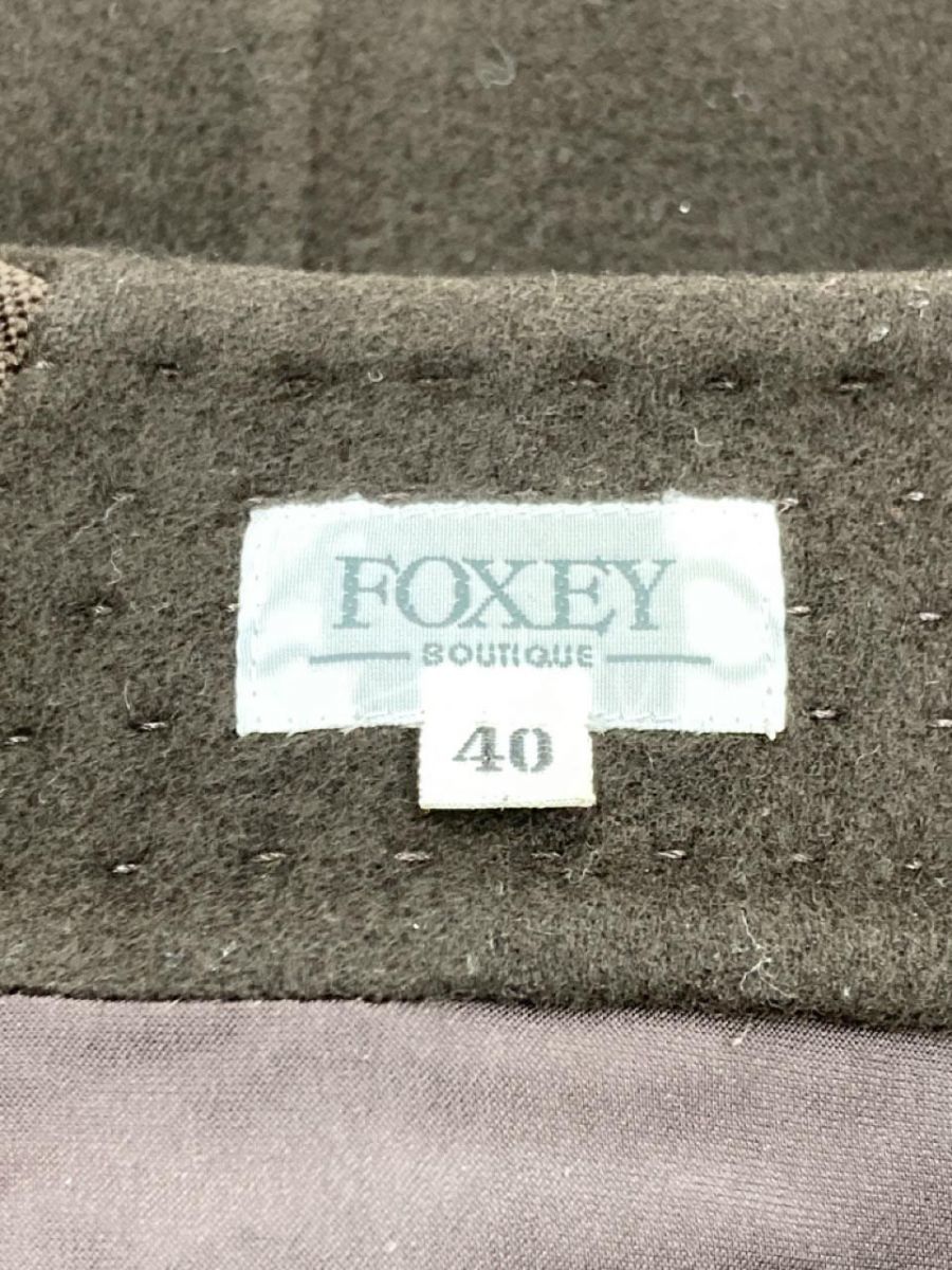 foxey フォクシー カシミヤ混 ウール混 スカート size40/茶 ◇■ ☆ eaa9 レディース_画像5