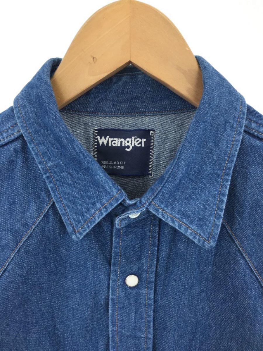 Wrangler ラングラー ウエスタン シャツ sizeS/青 ■■◎ ☆ eaa9 メンズ_画像2