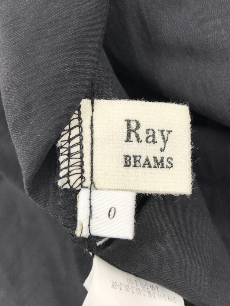 Ray BEAMS レイビームス リボン付き ショルダースリット ワンピース size0/黒 ■◆ ☆ eab5 レディースの画像8