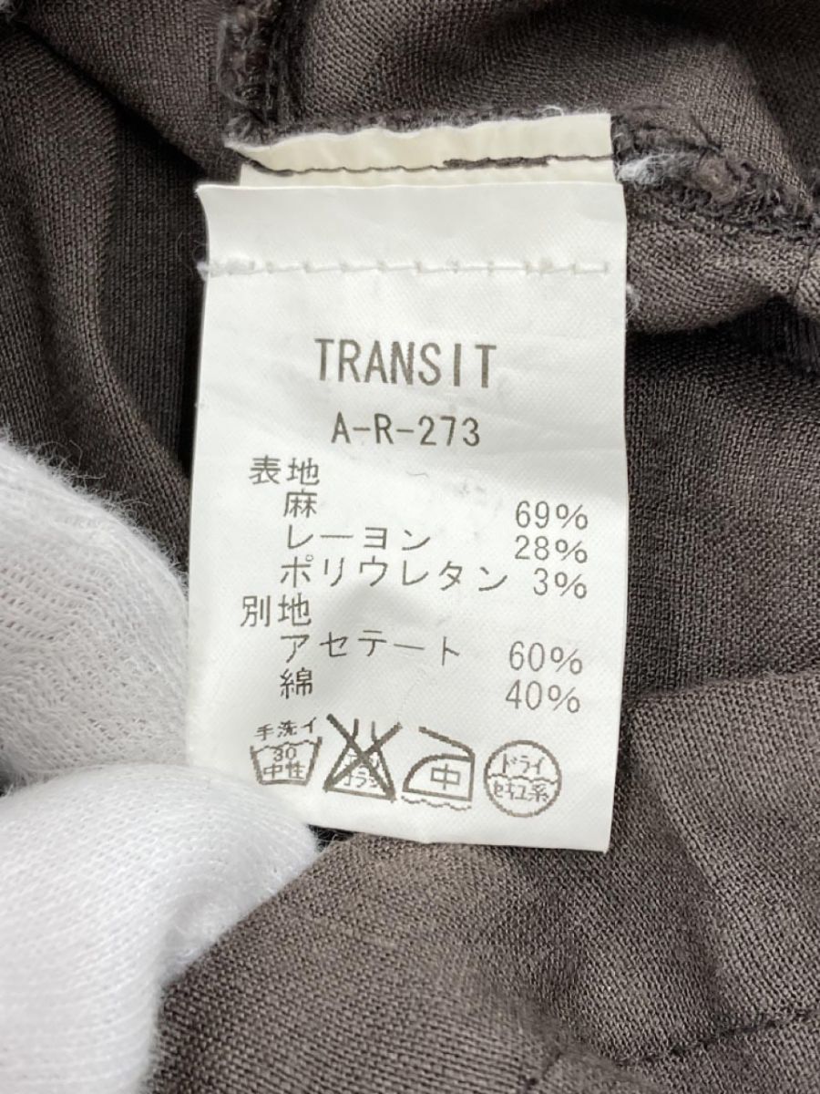 TRANSIT トランジット リネン混 スカート size2/茶 ■◇ ☆ eac2 レディース_画像6