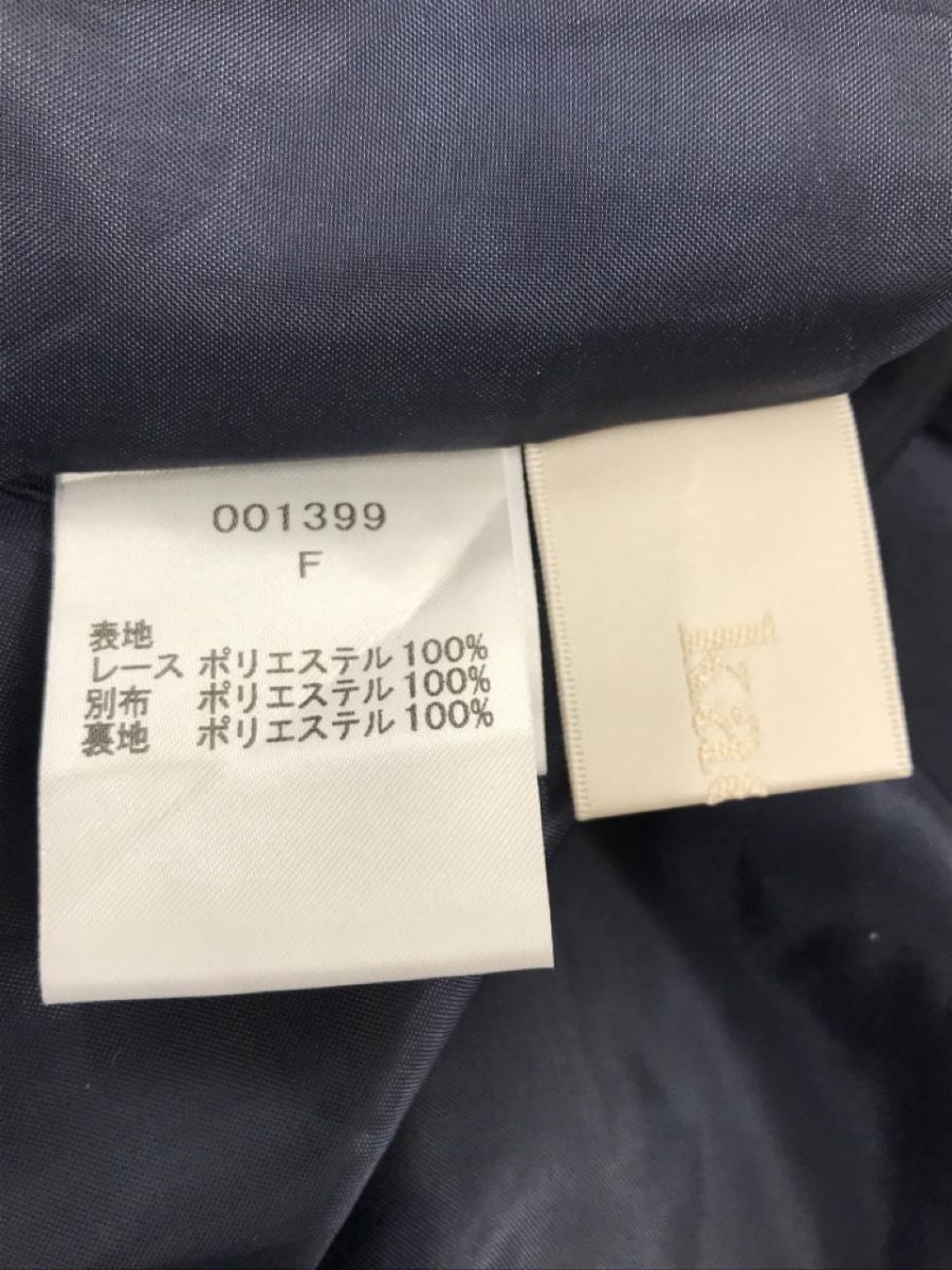 kaene カエン レース ノースリーブ 結婚式二次会 ドレス ワンピース sizeF/紺 ■■ ☆ eac2 レディースの画像6