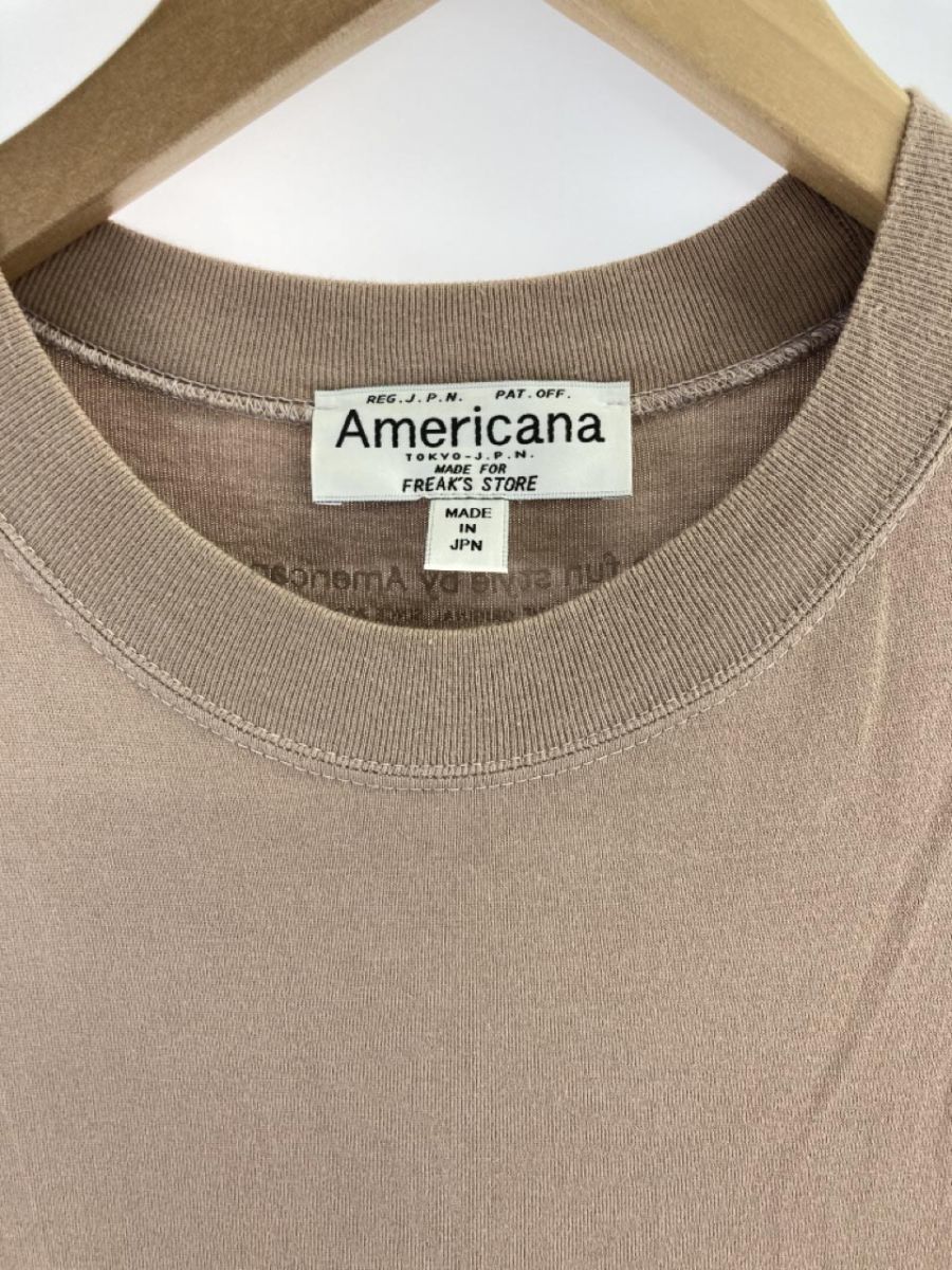Americana アメリカーナ サイドジップ Tシャツ ワンピース sizeなし/モカ ■◇ ☆ eac2 レディースの画像2