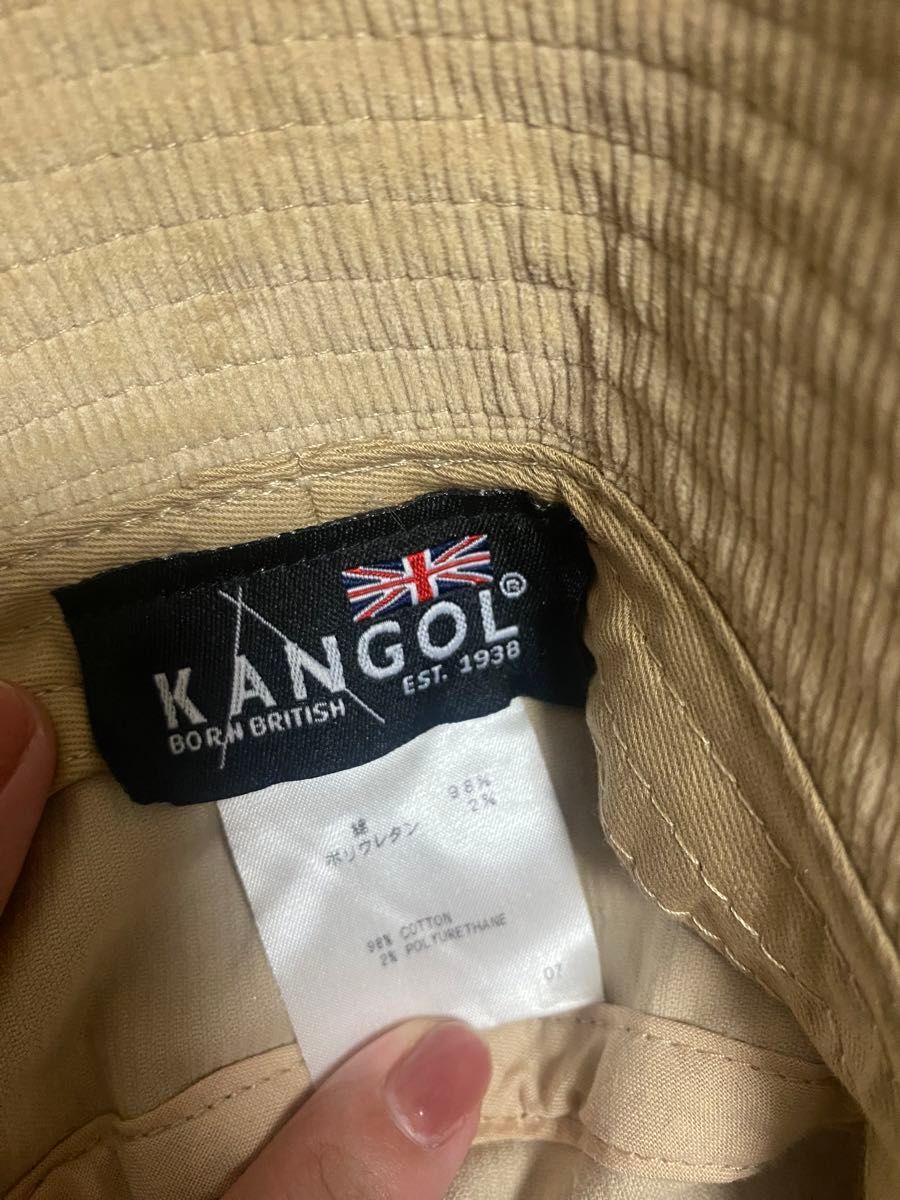 KANGOL ベル型ハット　コーデュロイ