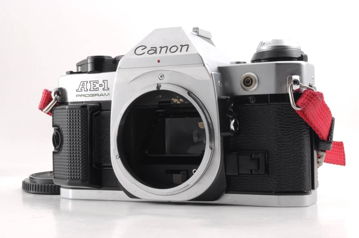 動作品 キャノン Canon AE-1 PROGRAM ボディ シルバー MF 一眼レフ フィルムカメラ 管K5476_画像1