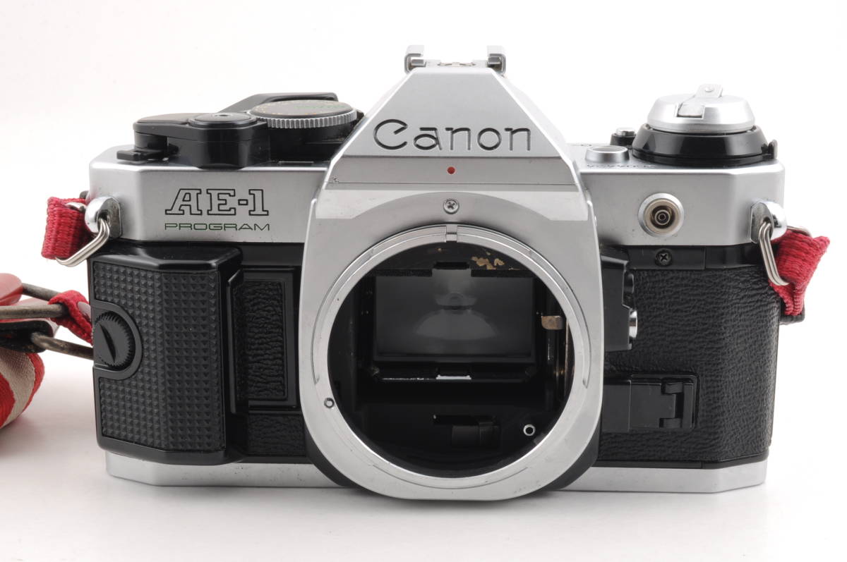 動作品 キャノン Canon AE-1 PROGRAM ボディ シルバー MF 一眼レフ フィルムカメラ 管K5476_画像2