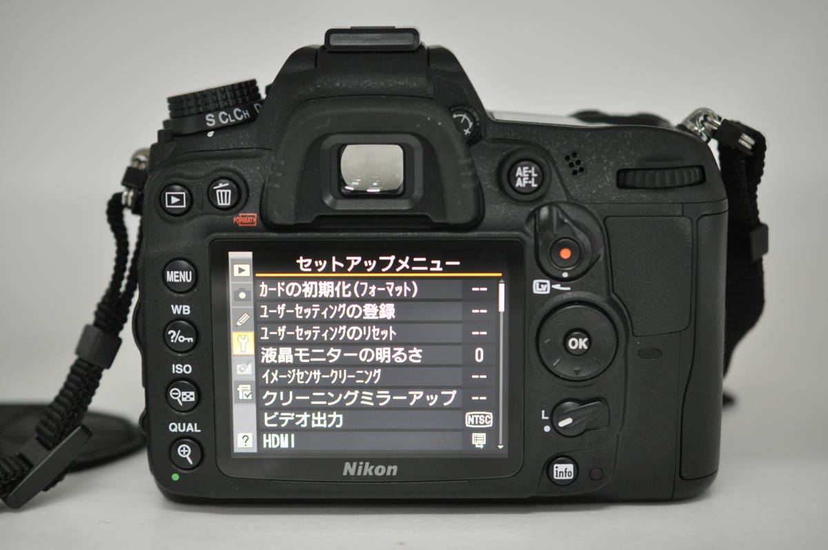 シャッター回数 130回 美品 動作品 ニコン Nikon D7000 ボディ デジタル一眼カメラ 充電器付 管K5475_画像9