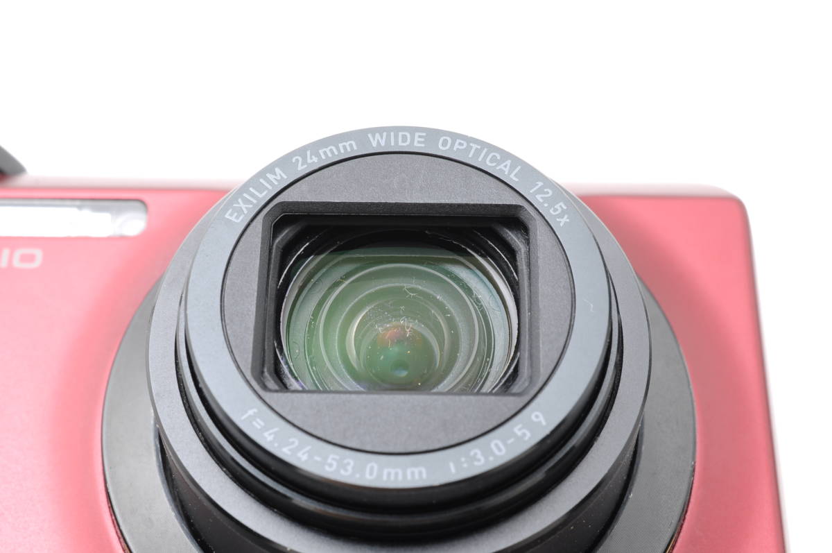動作品 カシオ Casio EXILIM EX-ZR310 エクシリム 赤 レッド コンパクトデジタルカメラ 充電器付 管N7939_画像10