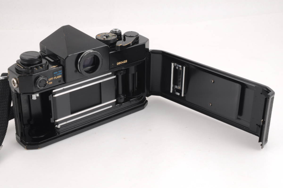 動作品 キャノン Canon F-1 ボディ 黒 ブラック MF 一眼レフ フィルムカメラ 管K5579_画像8