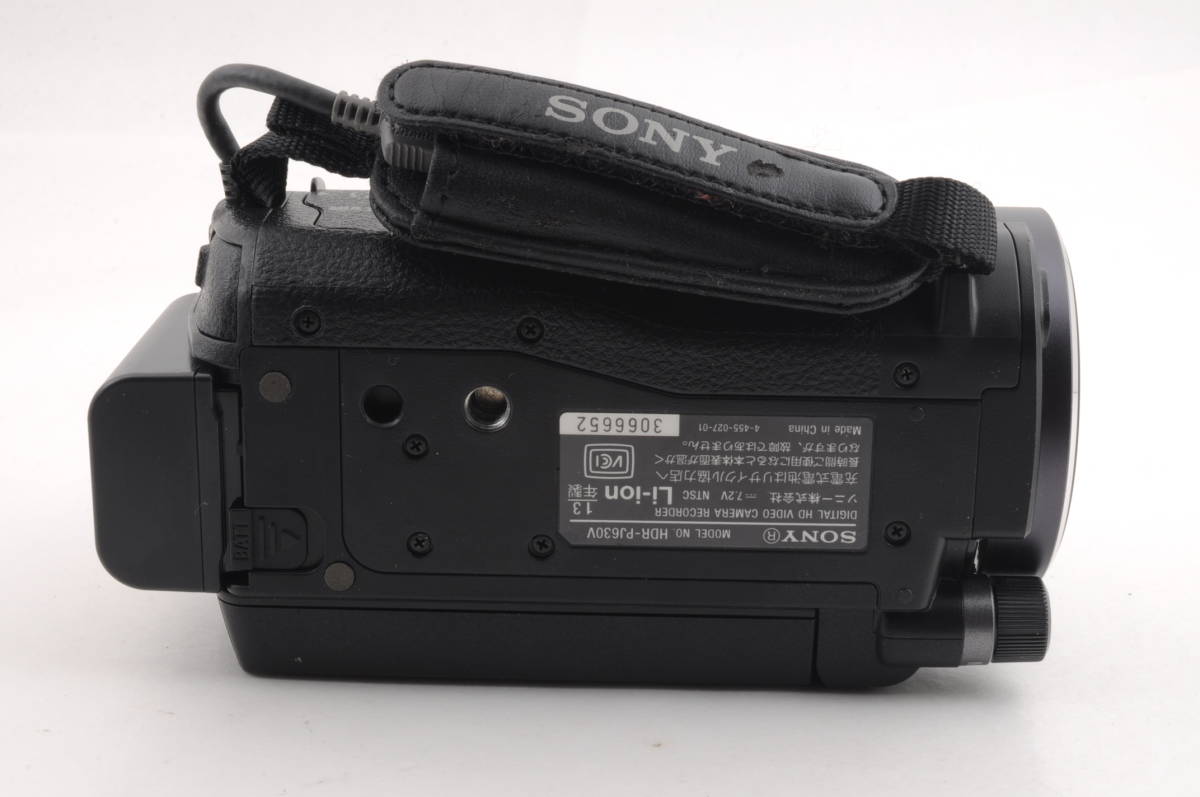 動作品 ソニー SONY HANDYCAM HDR-PJ630V ハンディカム デジタルビデオカメラ 箱 取説 充電器 リモコン付 管K5677_画像6