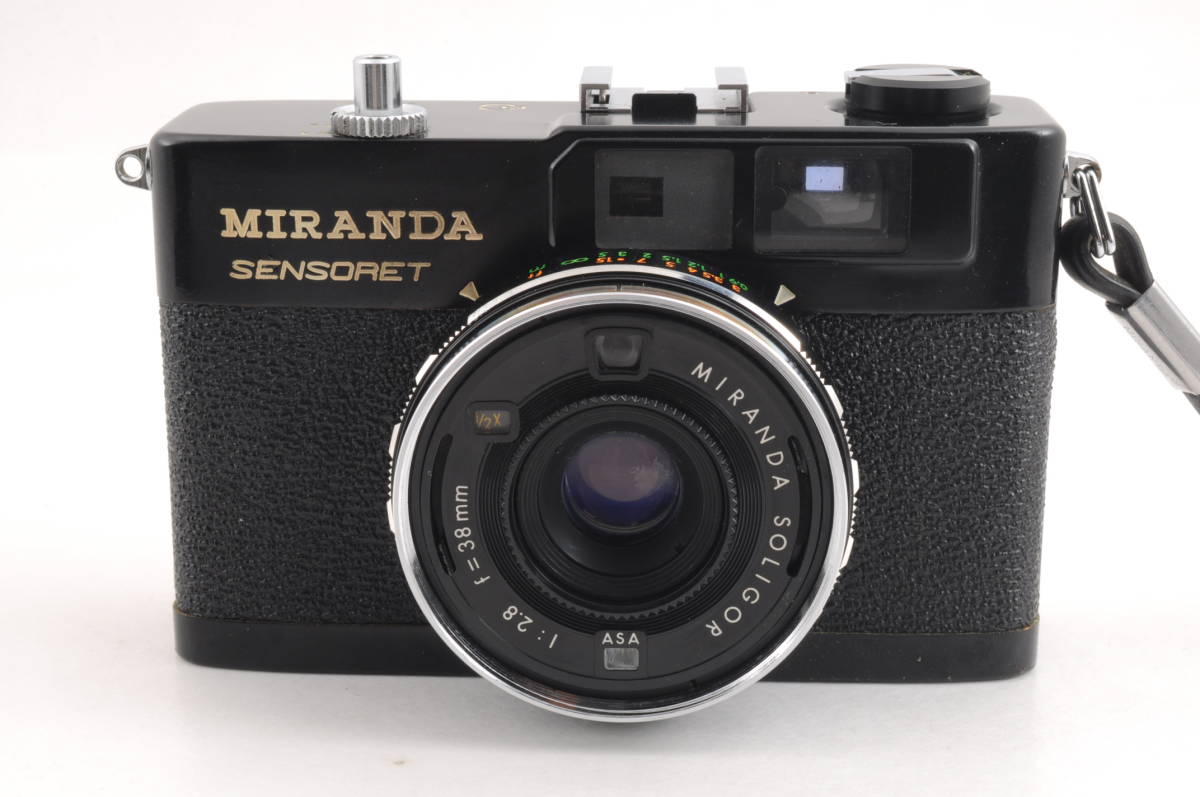 ジャンク ミランダ MIRANDA SENSORET センソレット 黒 ブラック MF コンパクトフィルムカメラ 管K5751_画像2