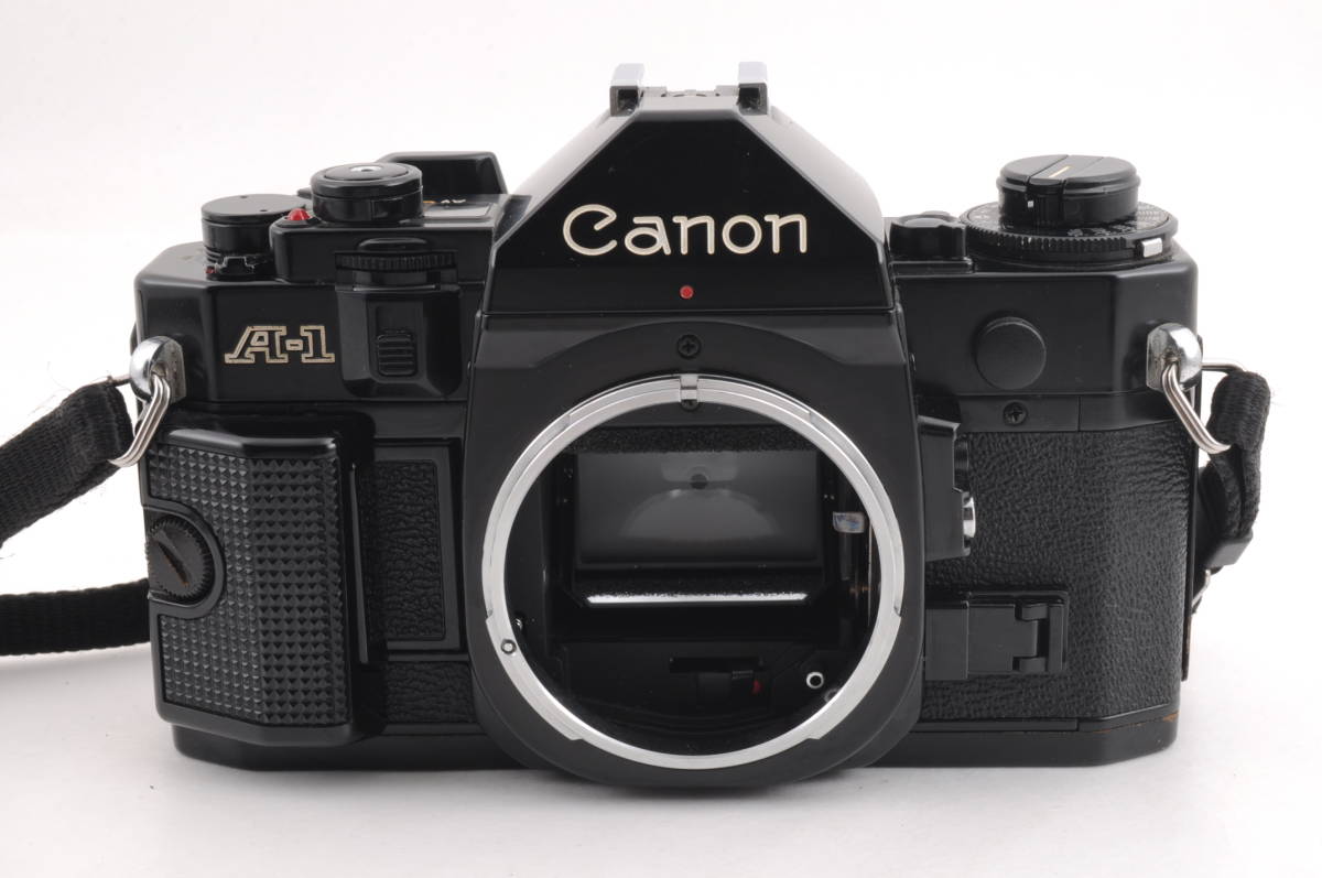 シャッター鳴き無し 動作品 キャノン Canon A-1 ボディ 黒 ブラック MF 一眼レフ フィルムカメラ 管K5760_画像2