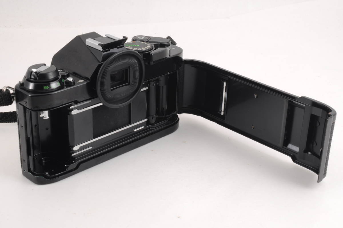 シャッター鳴き無し 動作品 キャノン Canon AE-1 PROGRAM ボディ 黒 ブラック MF 一眼レフ フィルムカメラ 管K5766_画像8