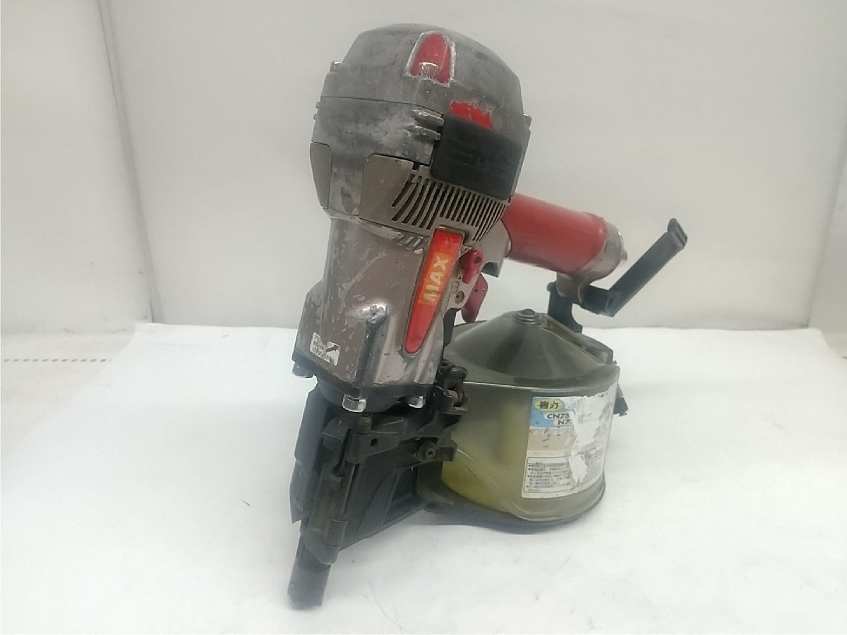 【ジャンク品】★MAX(マックス) 75㎜高圧スーパーネイラ 釘打機 HN-75N1 ITZANEDB48RI