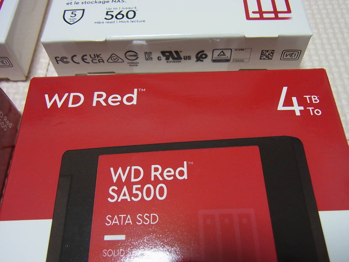 価格高騰！まとめ買いのチャンス！新品未使用☆【WD】WD Red WDS400T1R0A／4TB SATA 2.5インチ SSD／4個セット☆送料無料☆_画像3