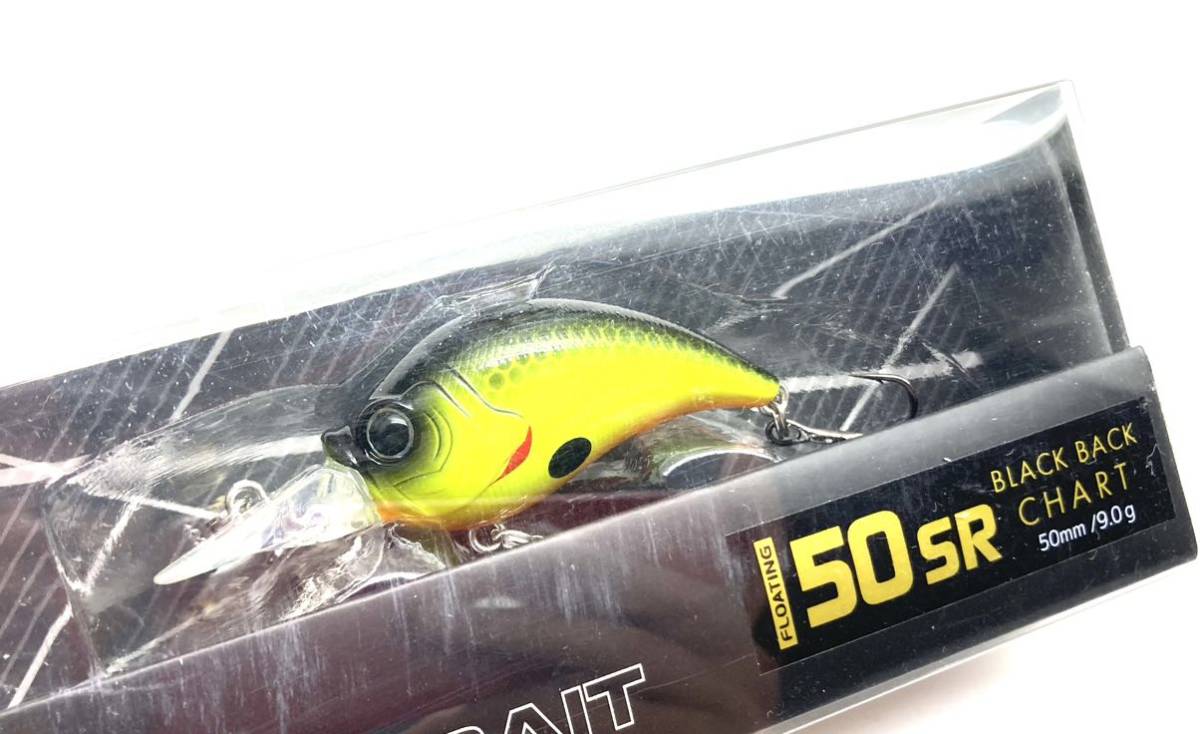 未使用☆アルファタックル クレイジークランクベイト alpha tackle CRAZEE CRANK BAIT 50SR ブラックバックチャート_画像2