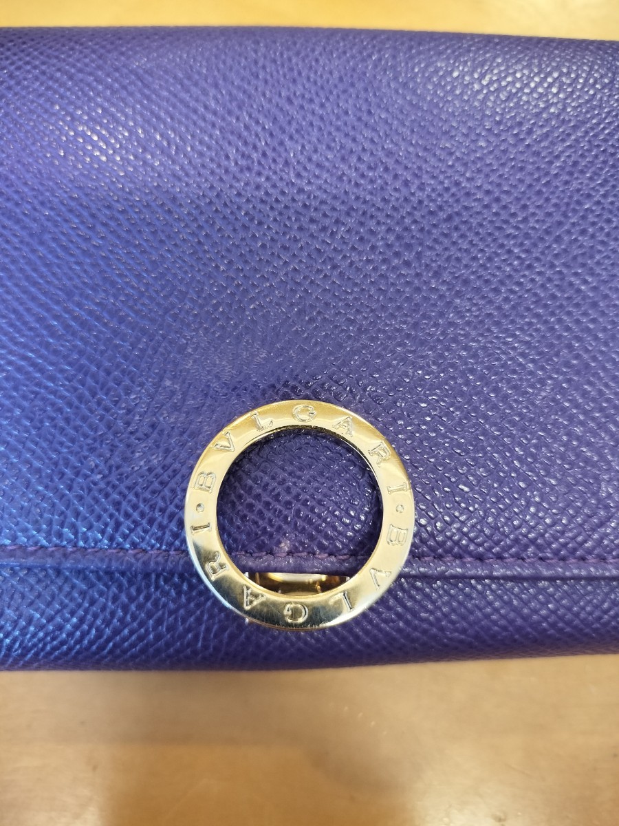 BVLGARI ブルガリ 財布　紫　長財布　パープル　箱_画像2