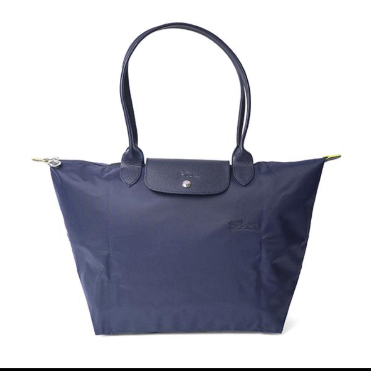 美品　ロンシャン トートバッグ LONGCHAMP ル プリアージュ Lサイズ　ネイビー　濃紺