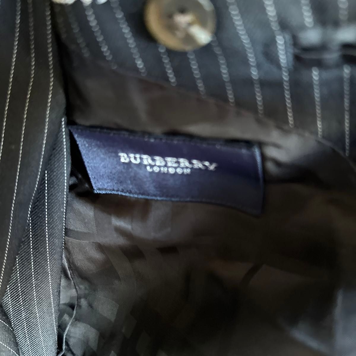 Burberry バーバリー　メンズ　ネイビー　ストラップ　スーツ　ジャケット　パンツ