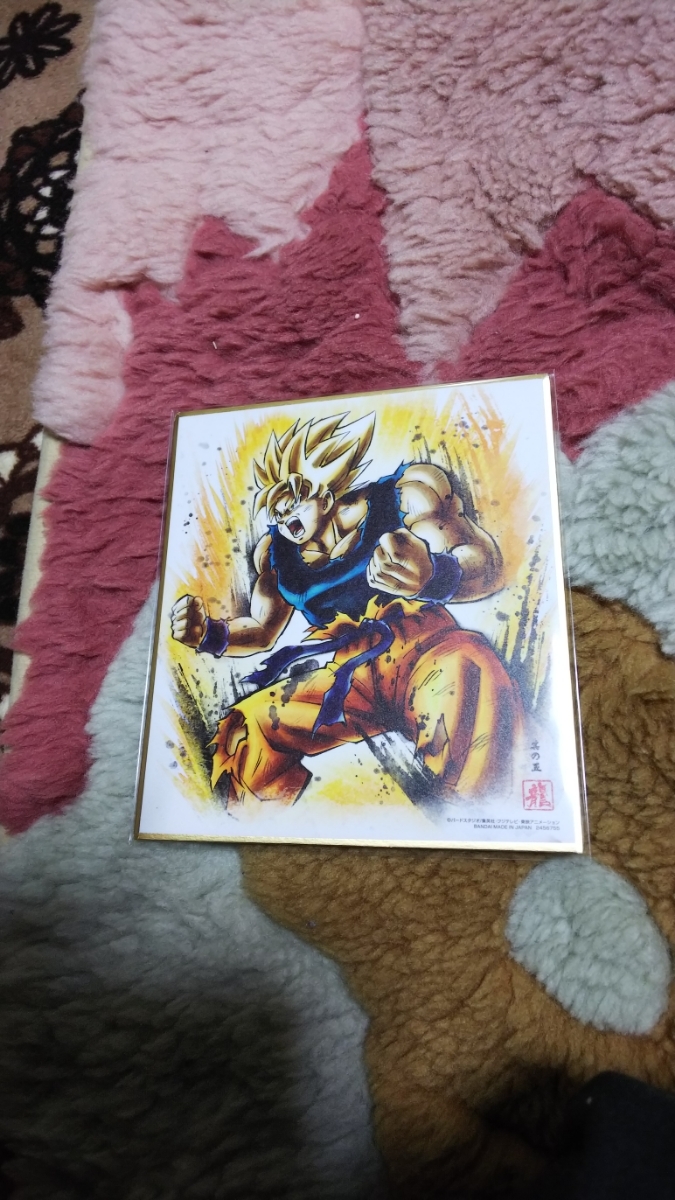 ドラゴンボール 色紙art 7 超サイヤ人 孫悟空_画像1