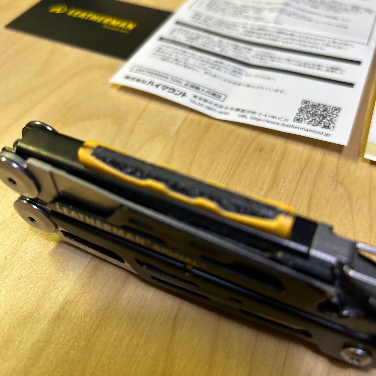 保証付 LEATHERMAN レザーマン 2852564 SIGNAL 正規輸入品 プレミアムカード付 中古品_画像7