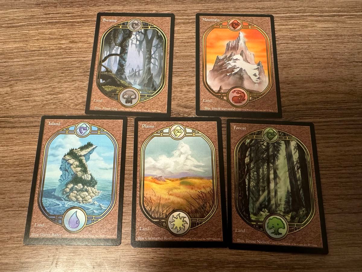 MTG アングルード 基本土地5枚セット(各色1枚)|Yahoo!フリマ MTG アングルード 基本土地5枚セット(各色1枚)|Yahoo!フリマ