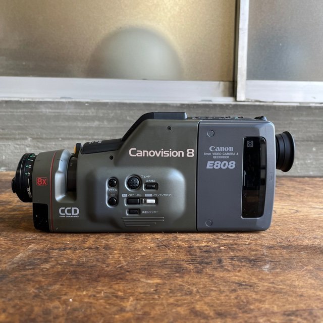 未使用長期保管品 Canon 8mmビデオカメラ E808 Canovision8 当時物 1989年 直接引取歓迎(横浜市) digjunkmarket_画像2