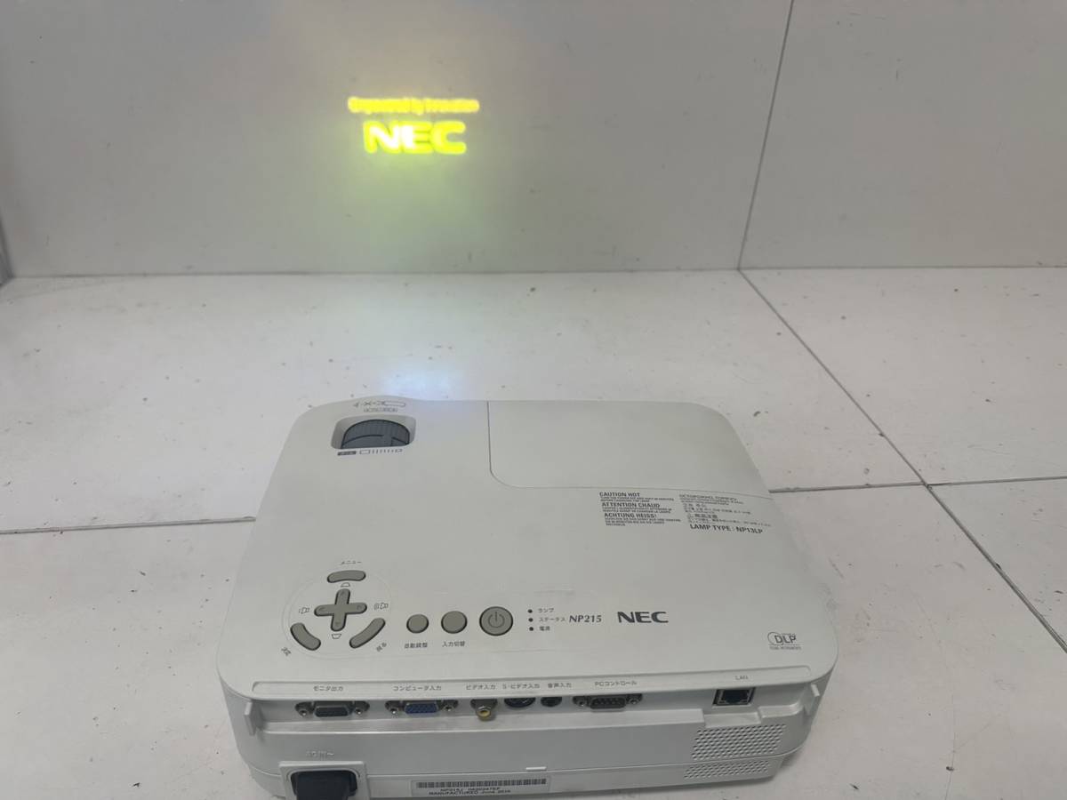 【NEC NP215 プロジェクター 本体】 _画像2
