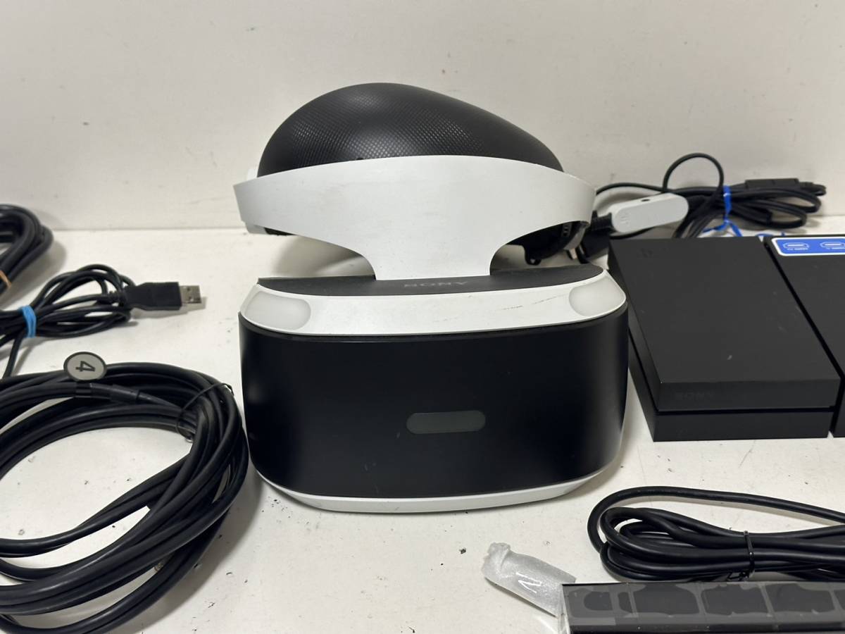 【SONY PS4 PSVR CUH-ZVR1 CUHJ-16001 本体 カメラ プロセッサーユニット ACアダプタ ケーブル】【簡易チェック/通電起動確認済み】_画像6