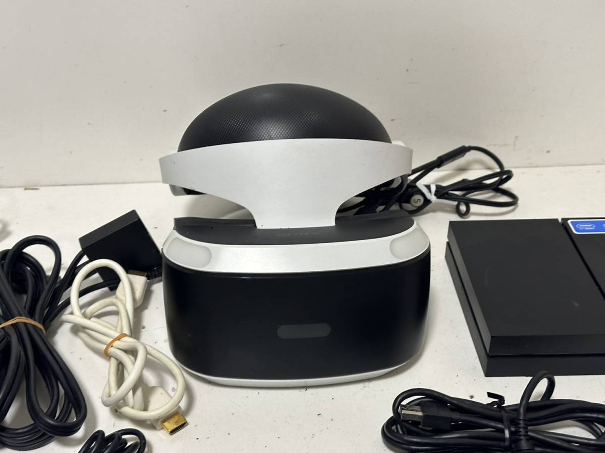 【SONY PS4 PSVR CUH-ZVR1 CUHJ-16001 本体 カメラ プロセッサーユニット ACアダプタ ケーブル】【簡易チェック/通電起動確認済み】_画像6