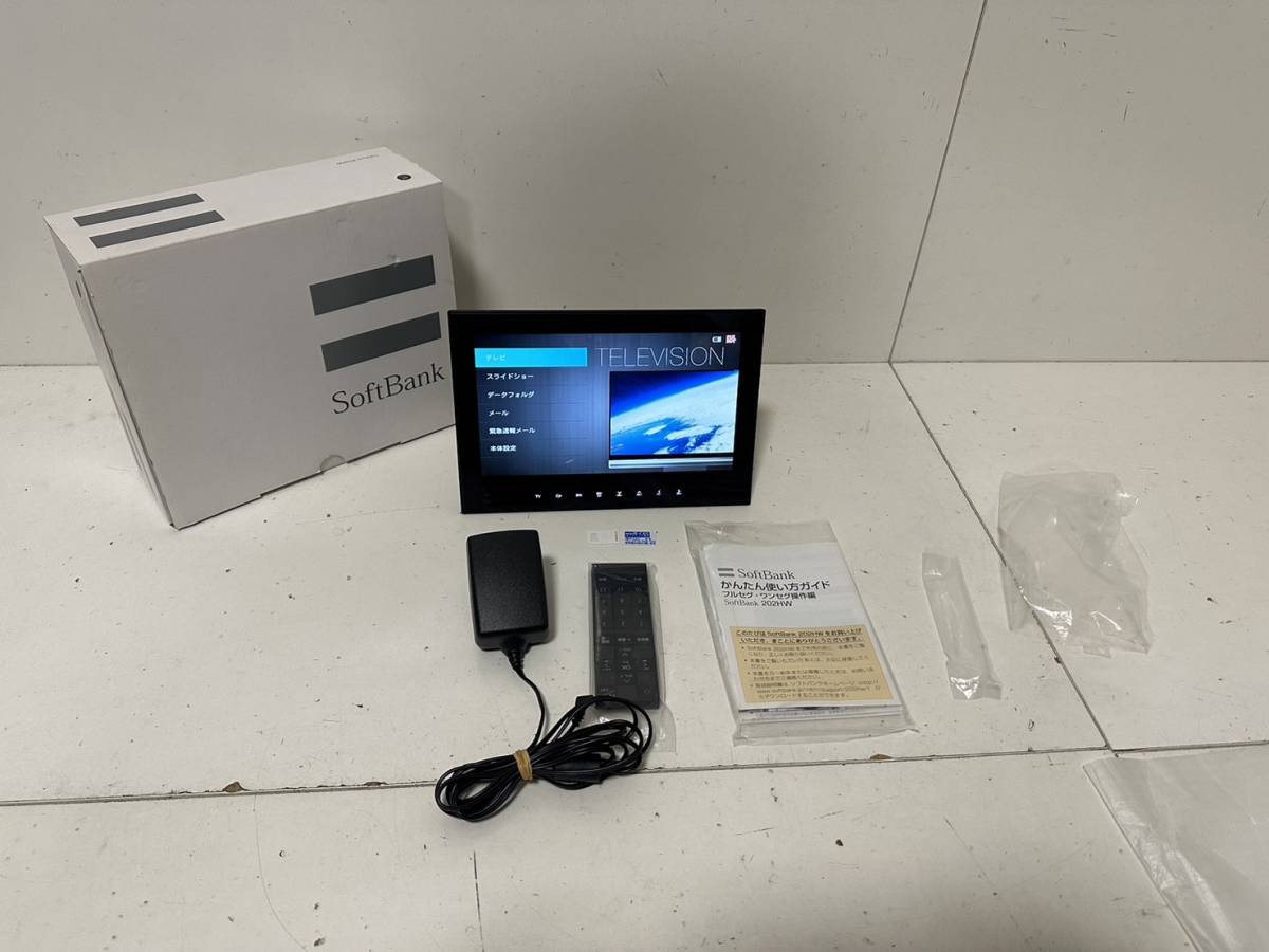 【Softbank photovision TV 202HW 本体】リモコン アダプタ 【通電確認済み】フォトビジョン TV ワンセグ フルセグ_画像1