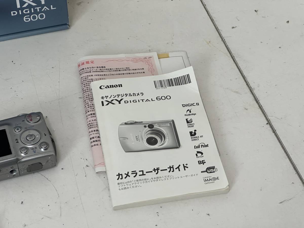 【キャノン Canon IXY DIGITAL 600 本体 コンパクトデジタルカメラ バッテリー】 _画像9