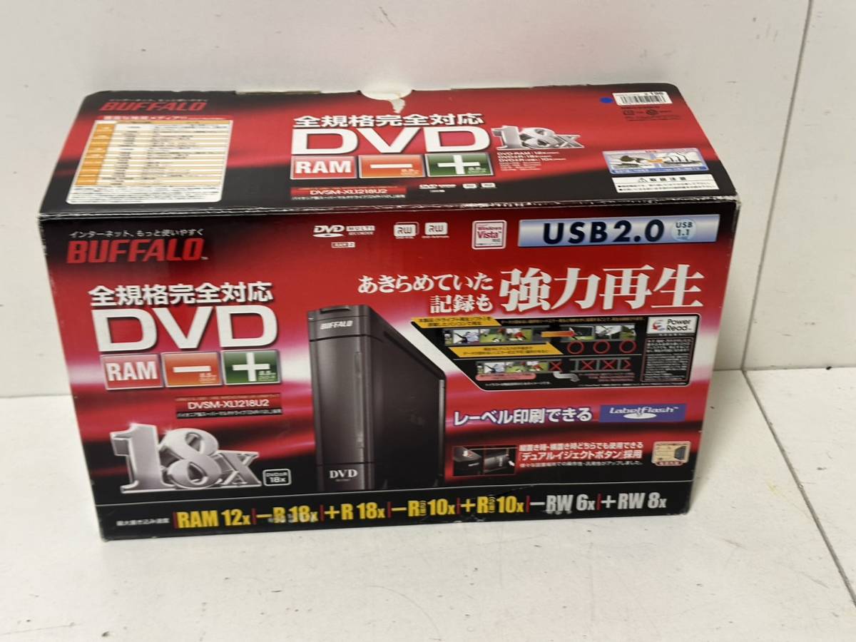 【BUFFALO 外付けマルチ DVDドライブ DVSM-XL1218U2 本体】_画像6