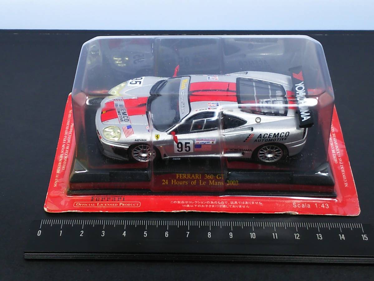 Ferrari公式F1コレクション 少し難有り #103 360 GT 24 Hours of Le Mans (2003) 縮尺1/43 送料410円 同梱歓迎 追跡可 匿名配送_画像2